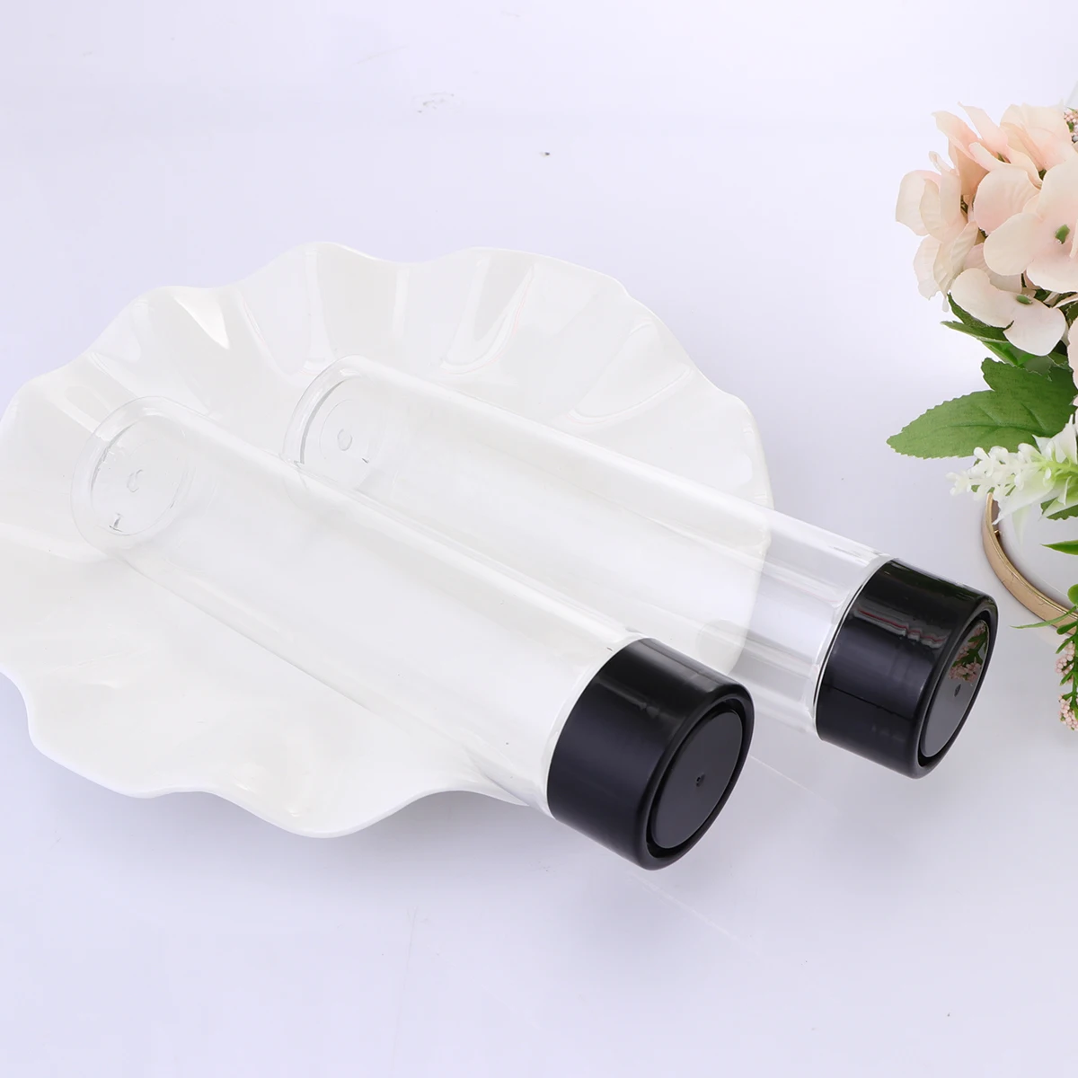 

12 PCS Transparent Empty Bottle PET Water Storage Container Plastic Milk Bottles Small Disposable Juice