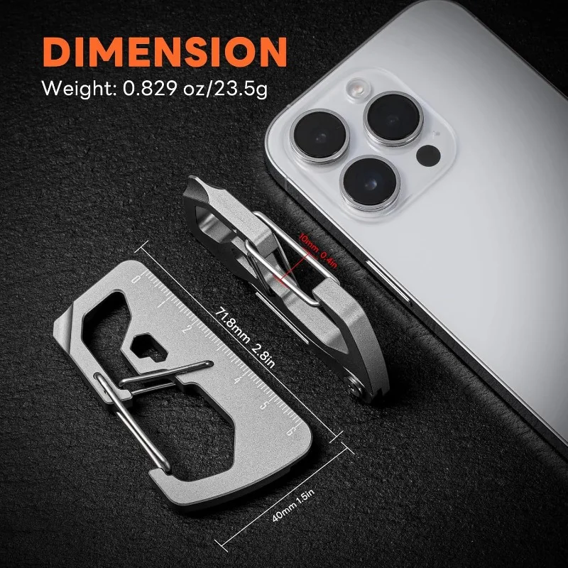 Metal Keychain Clip Key Organizer Heavy Duty Car Key Rings Quick Release Key Holder Portable EDC for Men Outdoor Daily Use