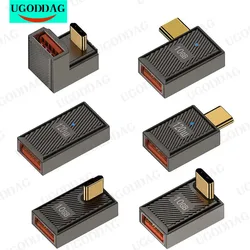 USB To Type-C Adapter 120w Fast Charging Zinc Alloy 10Gbps Transmission Laptop Adapter for Phone Macbook Air Pro Laptop