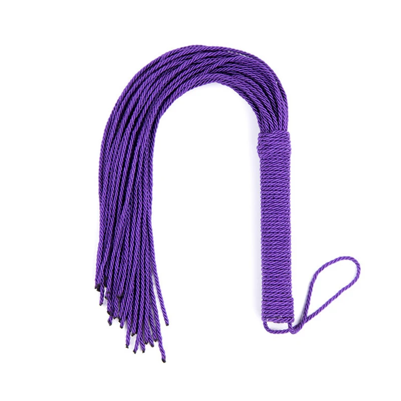 50cm Nylon Binding Handle Nylon Tassels Horse Whip Riding Crop Flogger Paddle Slapper Horse Training Dressage Whips