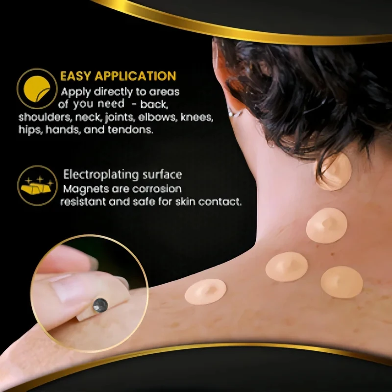 100pcs Magnetic Patches, 600 Gauss, for Massage and Body Care.