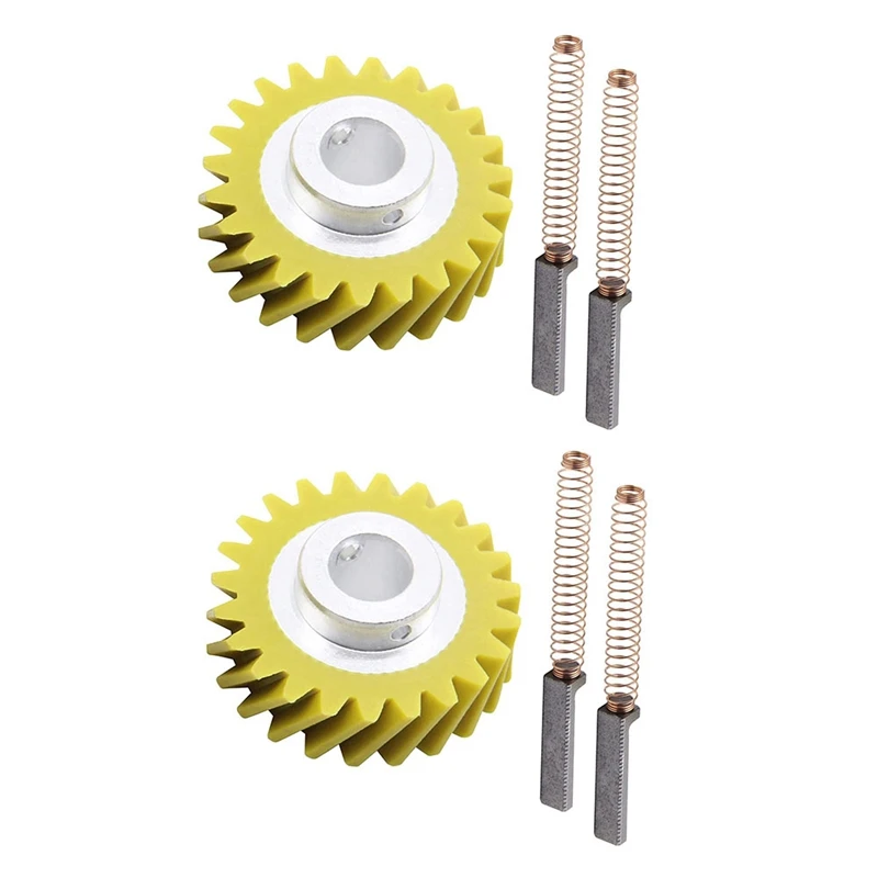 W10112253 Mixer Worm Gear W10380496 Carbon Brushes for Kitchenaid 5K45SS 5K5SS Mixers Replace Parts 4162897