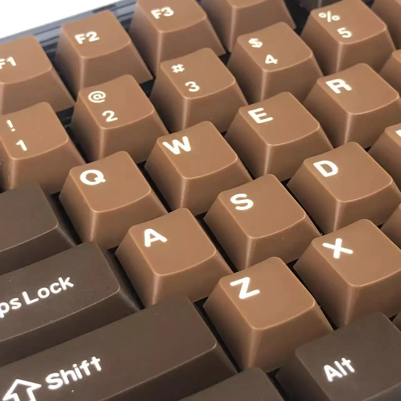 148 keys Chocolate Simplicity Keycaps PBT Dye Subbed Key Caps Cherry Profile Keycap With 2.25U 2.75U 3U 7U Spacebar ISO Enter