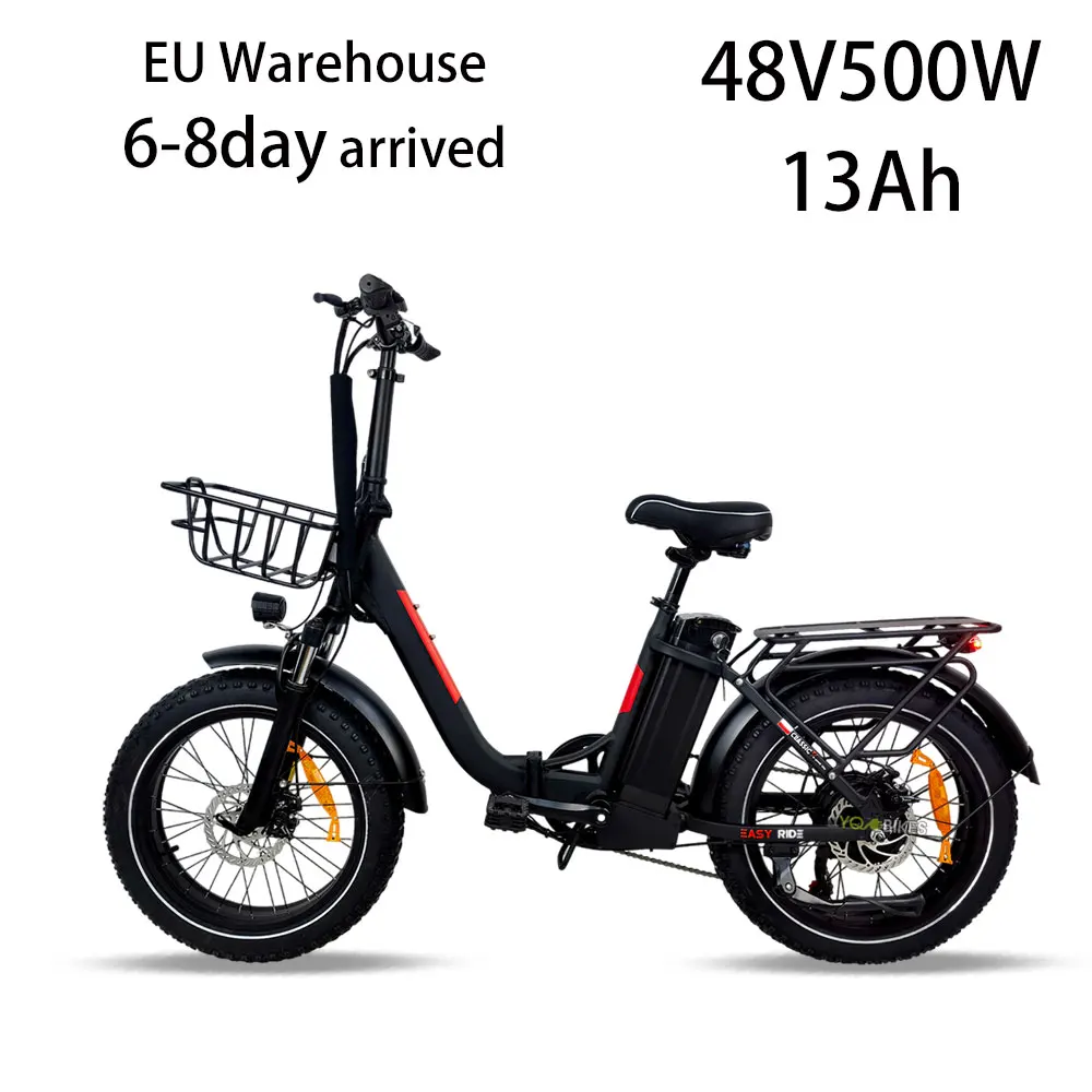 

EU Warehouse 6-8 day Arrived City e-bike 500W13Ah Full Suspension Mounatin Electric Bicycle Fat Snow Electric Bike