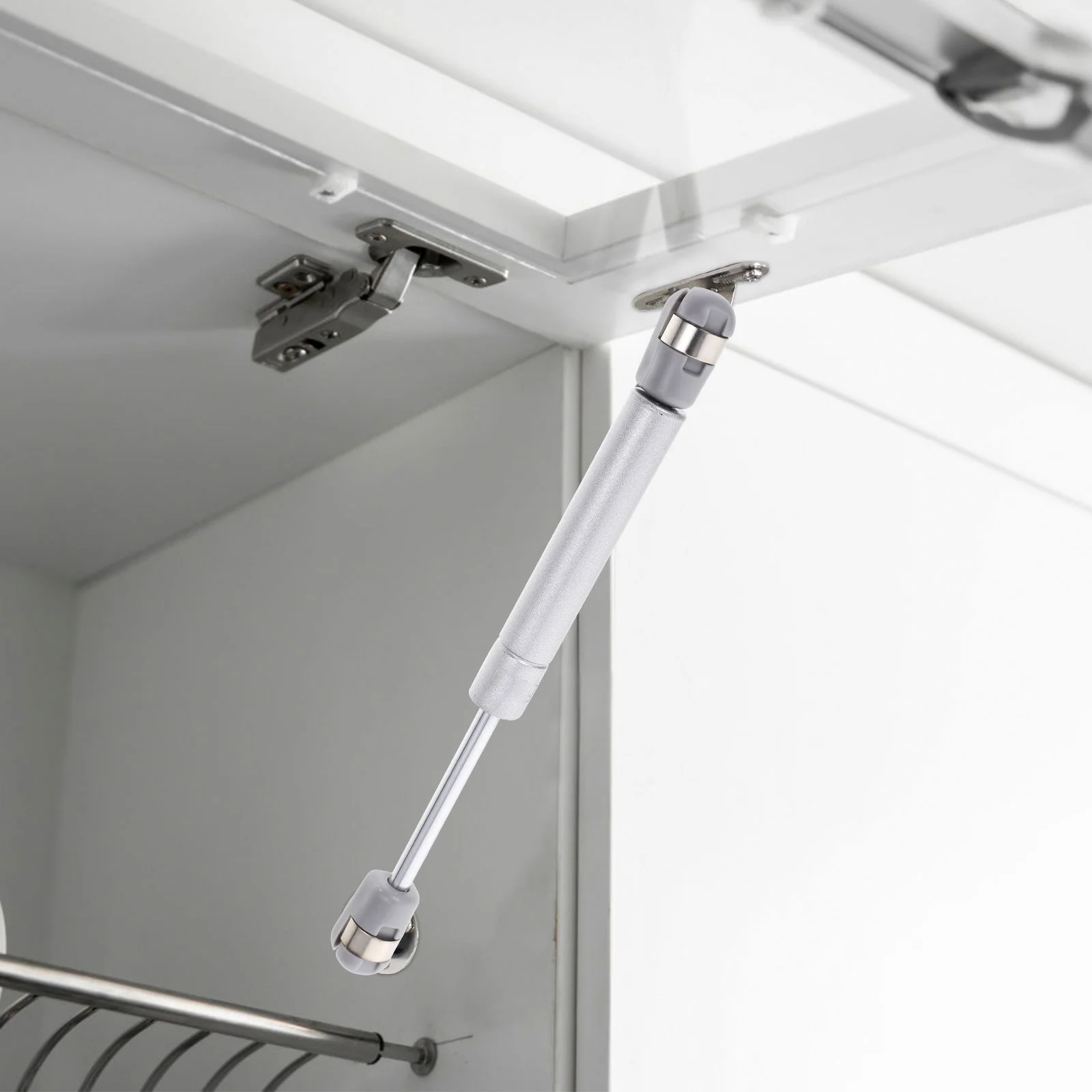 2 Buah Penyangga Gas Untuk Lemari 8 Inci Engsel Penopang Tutup Pneumatik Soft Close Lift Untuk Furnitur Kotak Kayu Lemari Dapur