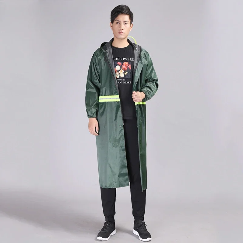 Long Raincoat Rain Poncho One-piece Raincoat Construction Riding Labor Protection Raincoat Oxford Cloth Reflective