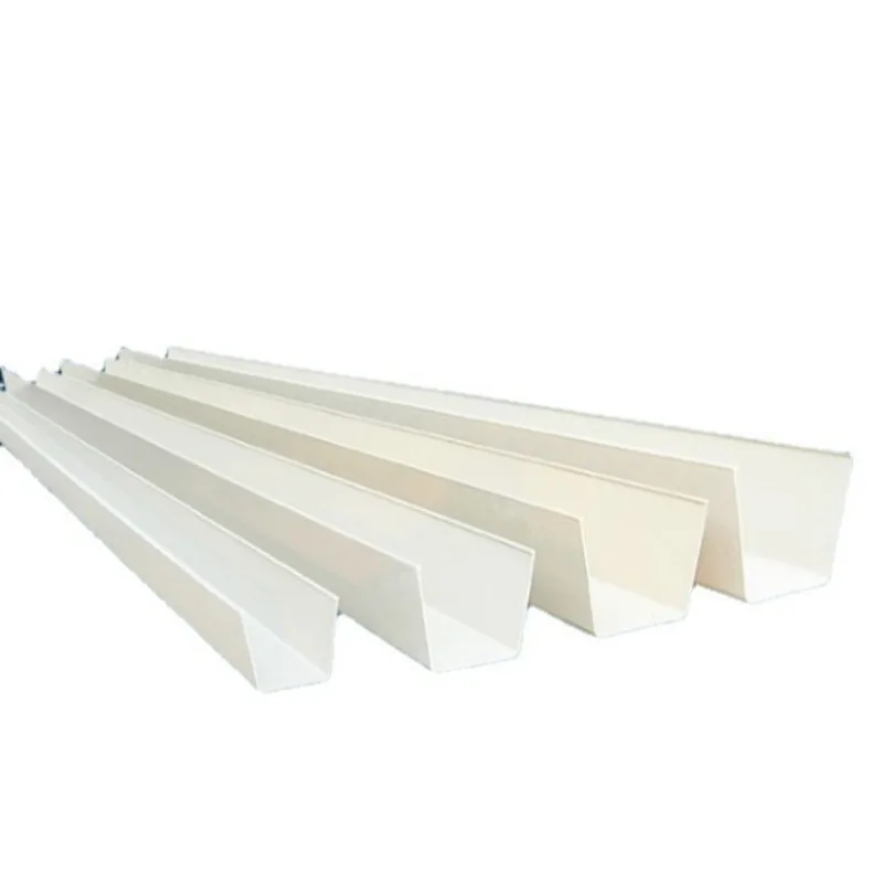 PVC U Shape Rain Gutter Water Drainage Trough For Roof Water Diversion Planting And Breeding
