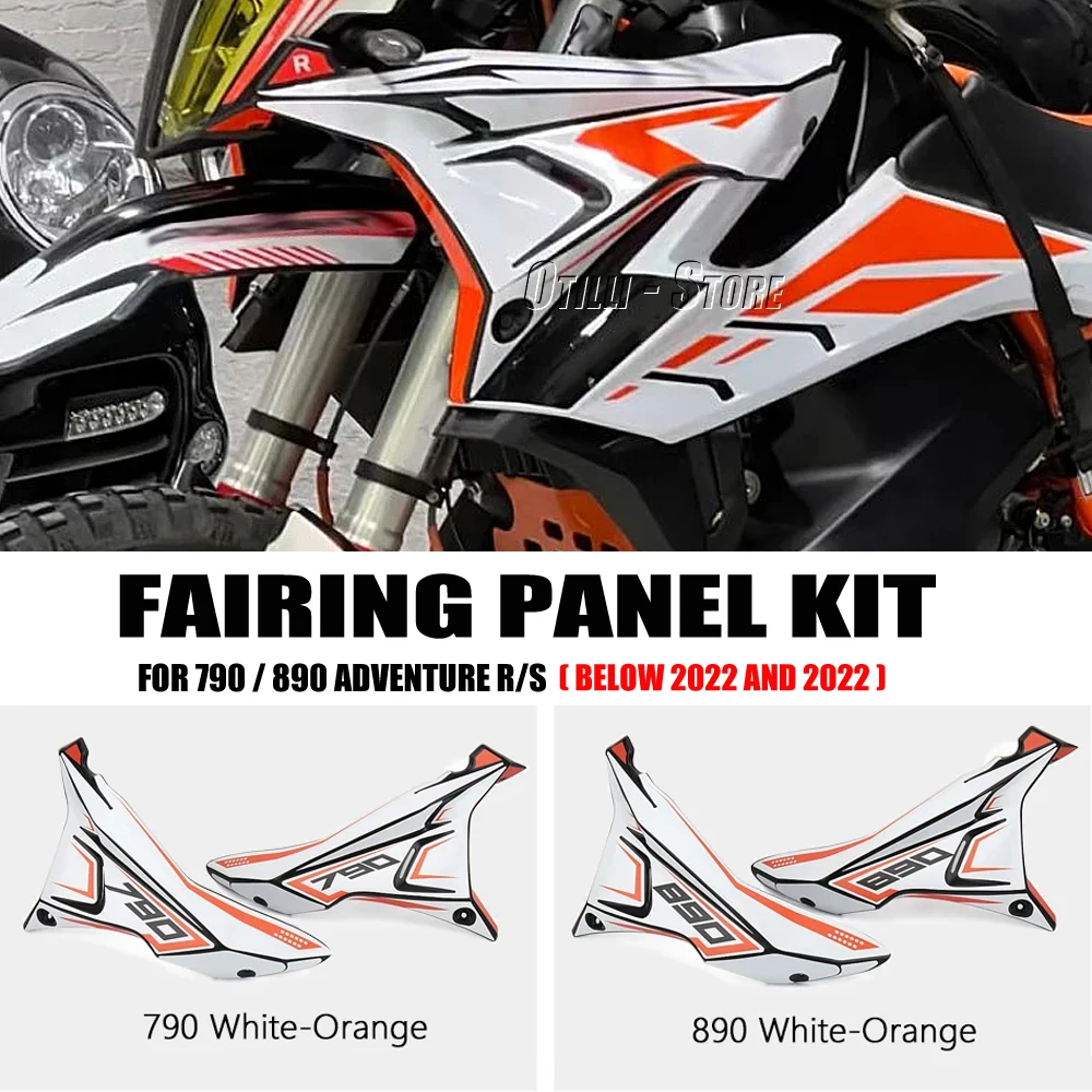 

For 790 890 ADV Adventure R S 2022 and Before Year Motorcycle Front Fairing Side Panels Wind Deflector Windscreen Plate Cover