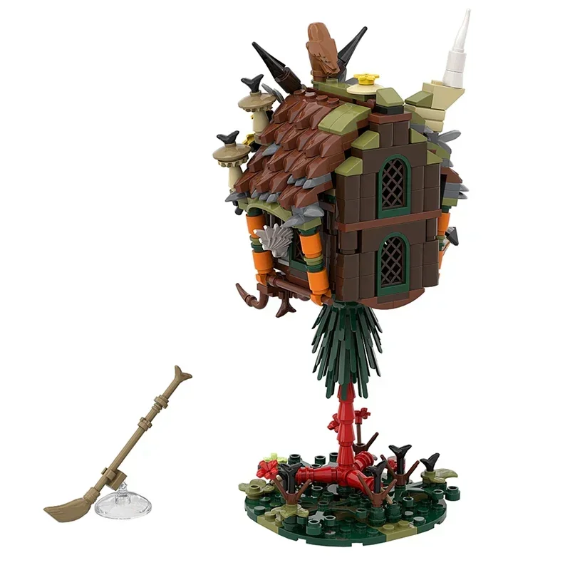 Moc headz Baba Yaga hut Grandma Yaga Movie Building Blocks Model Action Figures Construct Bricks Toy Children Gift Juguetes