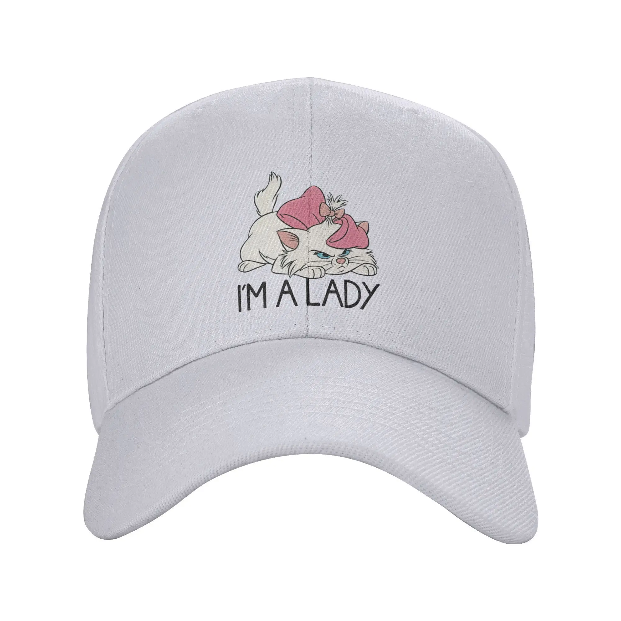 I'm a Lady Marie Aristocats Cute Cats Caps Unisex Fashion Hats Trucker Hat Dad Hat Breathable Snapback Caps Baseball Caps Summer