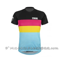 Short Sleeve Jersey for Men and Women, MTB Clothes, Road Bike, Motorcycle, Mountain Downhill, Summer, 226ERS