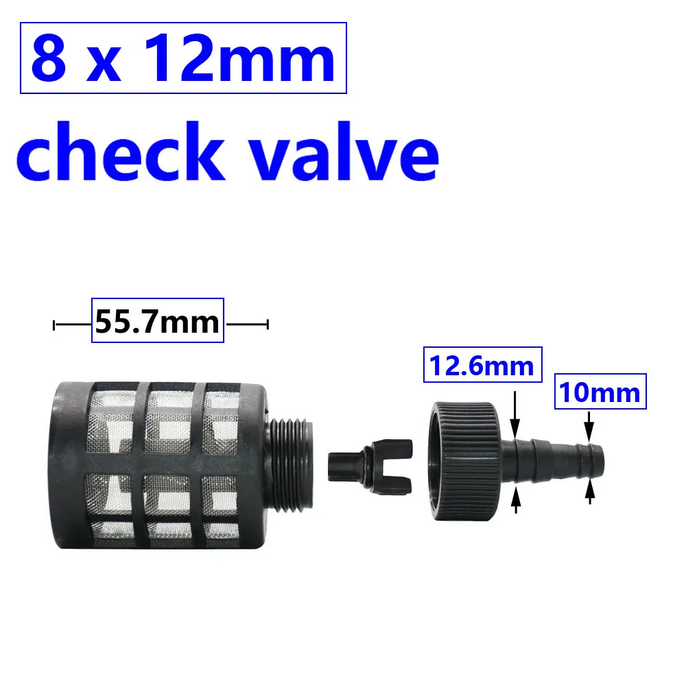 8/10/12/13mm filtr węża 16mm złącze sutek myjnia nawadnianie ogrodu filtry filtr pompy zawór zwrotny sitko