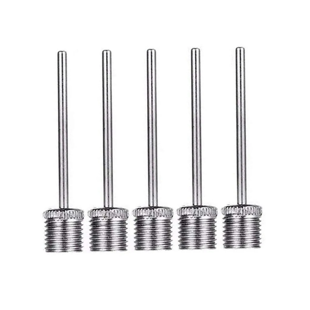 

5 Pieces Inflating Pump Needle Steel Goods Wear-resistant Air Valves Adaptor Universal Sturdy Pump Pins for Tools