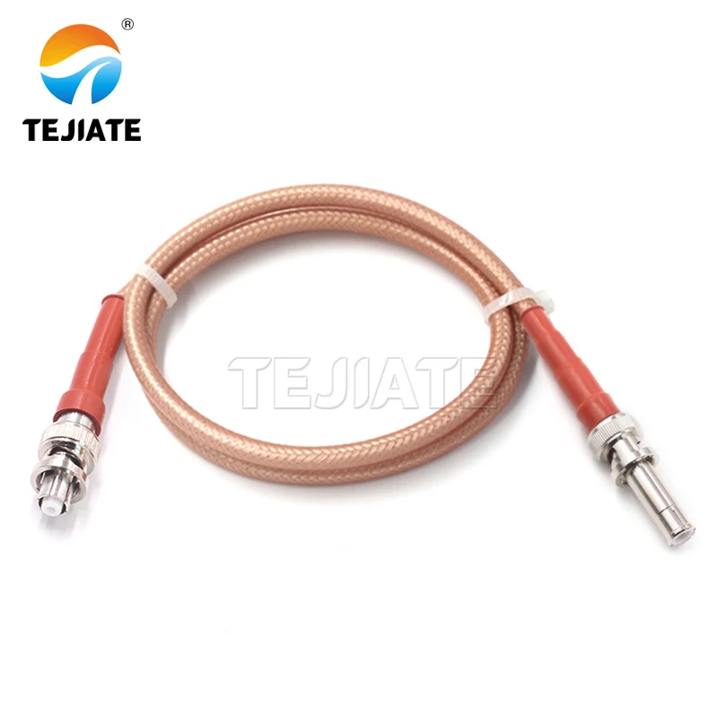 이중 레이어 실버 도금 고전압 와이어, RG142, BNC/10KV-KK SHV/10KV-JK BNC 고전력 RF 와이어, 1M