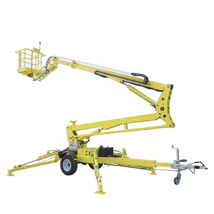 Aerial Work Platform Electric Diesel Cherry Picker 8m 12m 14m 16m 20m Hydraulic Man Lift Trailer Towable Boom Spider Lift