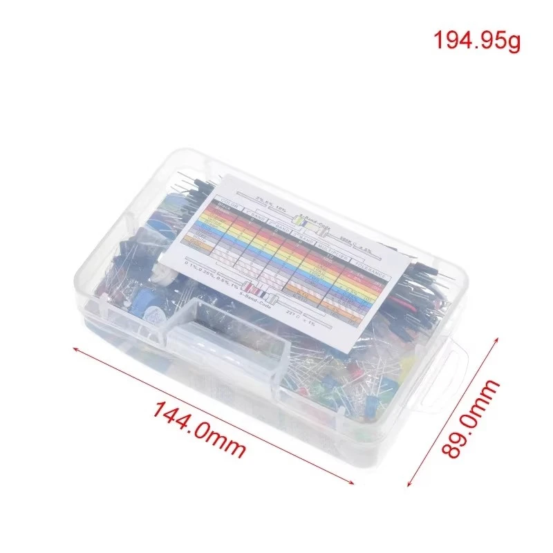 Vecchio kit breadboard a 400 fori R3 resistore/LED/condensatore/ponte/kit breadboard in scatola