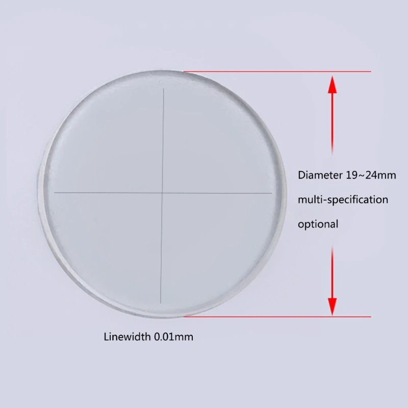 1185 Crosshair-Graticule Value Cruciform Plate External Internal Micrometer Graticule Microscope Reticle