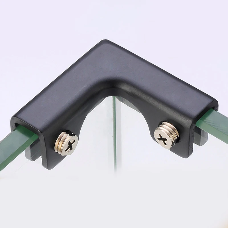 2PC 3 to 12mm Aluminum Alloy L Clamp Glass Clamps Aquarium Corner Board Holder Glass Clip Ceramic Tile Connecting DIY Cabinet