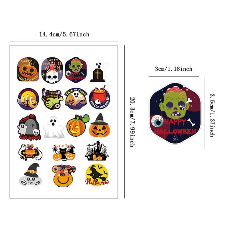 Halloween Pumpkins Tattoo Sticker Temporary Fake Tattoo Arm Hands Body Waterdichte Tatouages Pour Kids Toy Gift