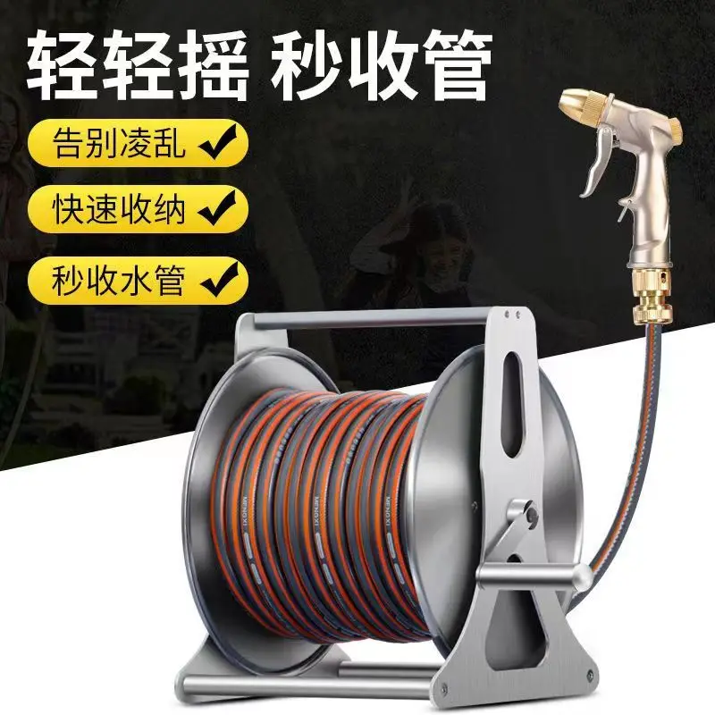 2025 جودة متفوقة الزراعة رذاذ الري المعادن دليل خرطوم بكرة المنزلية ارتفاع ضغط سقي وغسيل السيارات