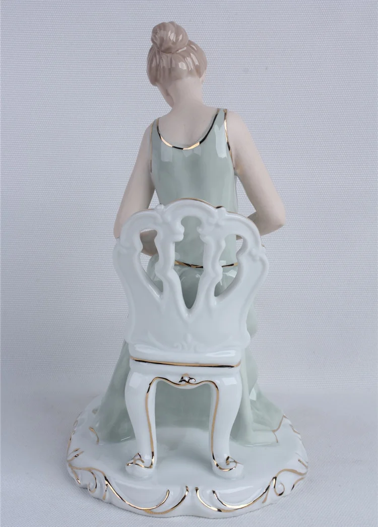 Imagem -04 - Porcelana Mãe e Bebê Escultura Cerâmica Estátua do Amor Materno Decoração do Agregado Familiar Presente Artesanal para o Dia das Mães e Aniversário