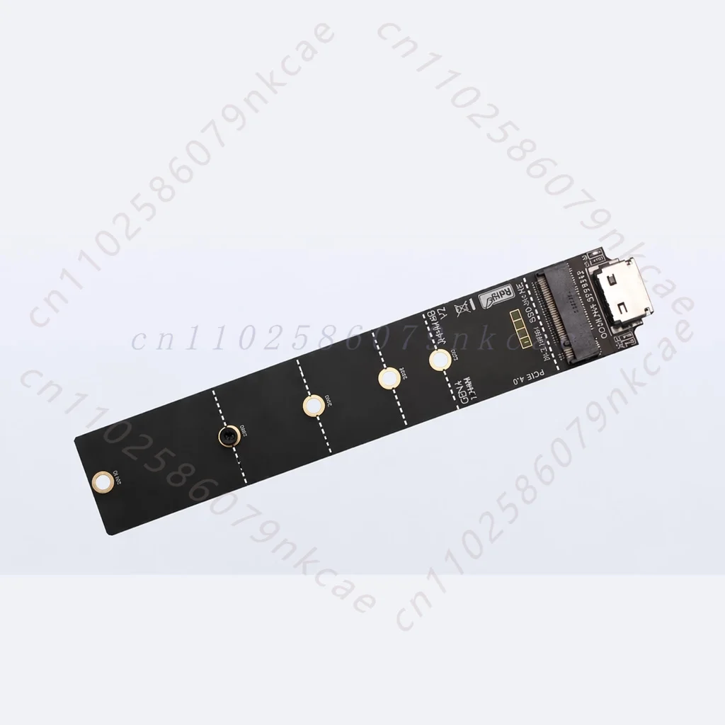 For OCuLink SFF-8612 to M.2 M-Key Adapter Board PCIe 4.0 x4 NVMe SSD External Converter Card High Speed