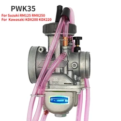 PWK35 Carburetor For Suzuki RM125 RMX250 RM 125 Keihin 35mm Air Striker PWK Carburador KDX 200 250 For Kawasaki KDX200 KDX220