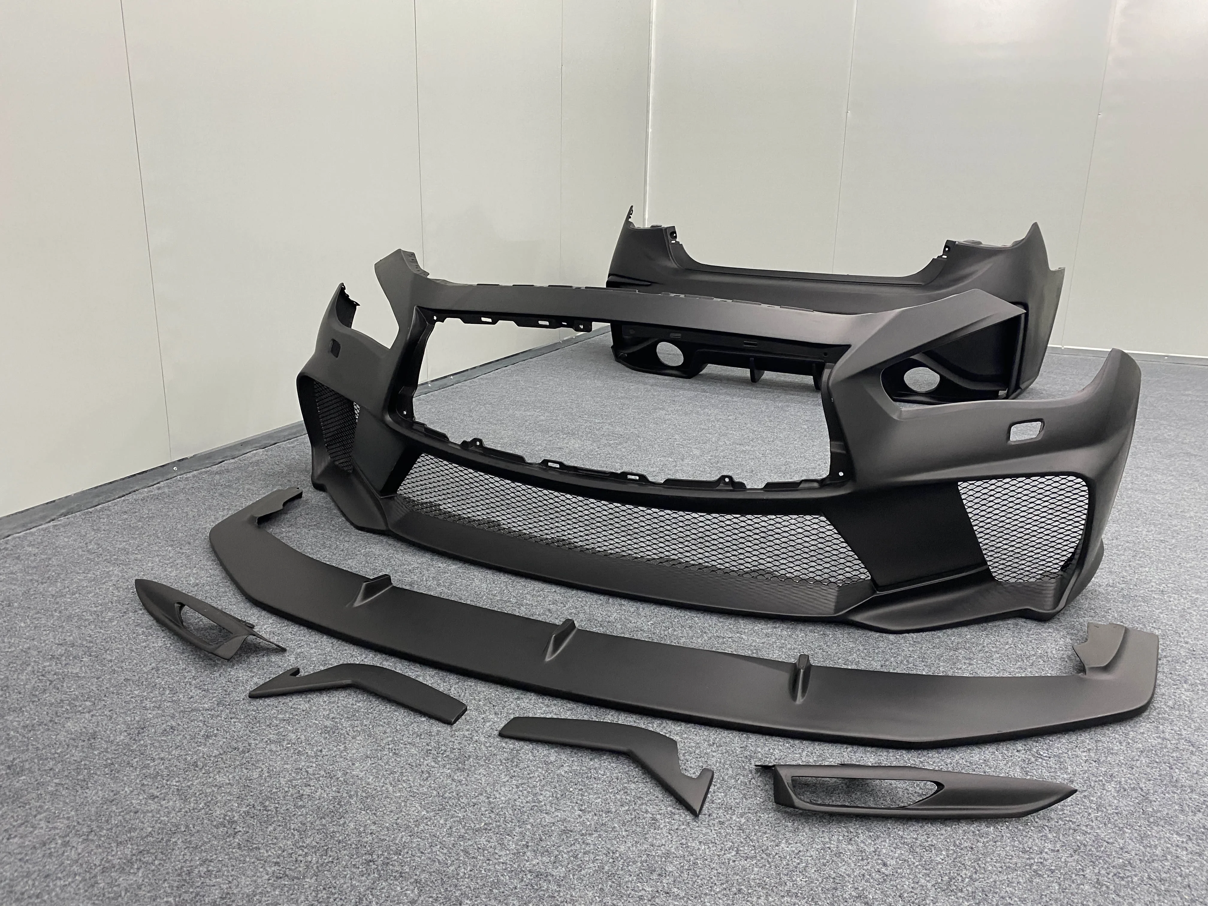 High quality fiber glass body kit front bumper rear bumper for Q50custom