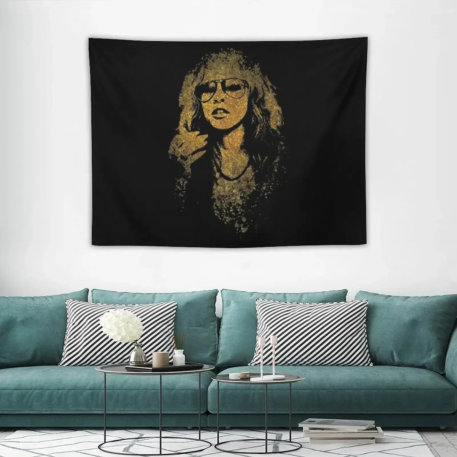 Tapiz retro de Stevie nicks, decoración navideña, papel tapiz, tapiz para dormitorio