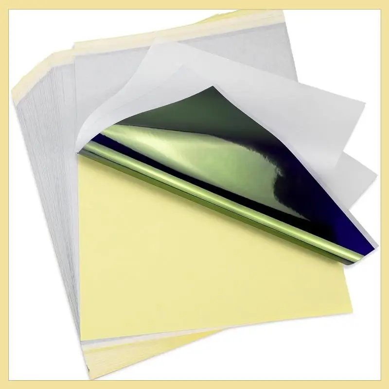 TTKK-Tattoo-Schablonenpapier, 40 Blatt, Transferpapier, Thermo-Schablonenpapier, A4-Format, Schablonenpapier für Tattoo-Drucker
