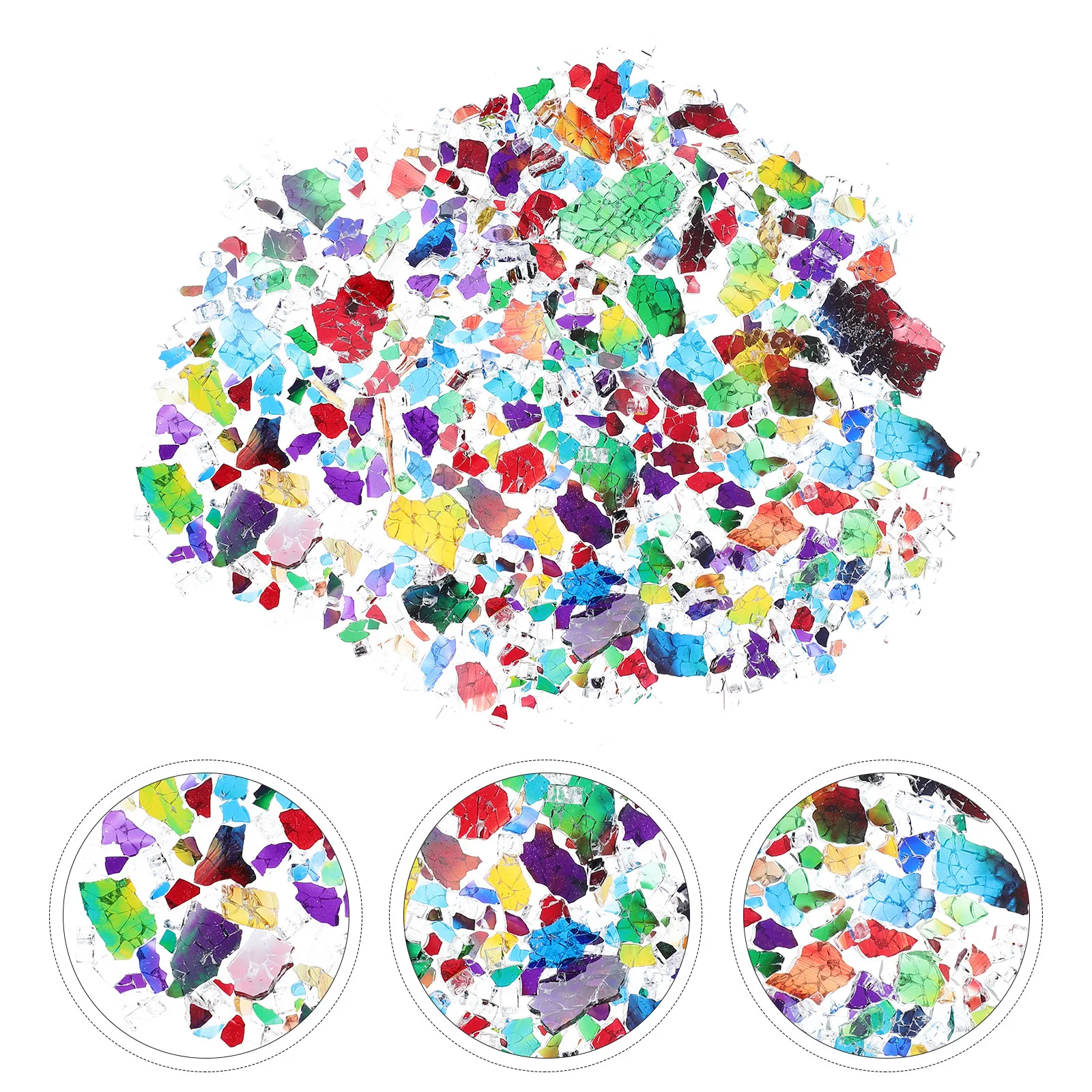 

5 пакетов премиальных нерегулярных мозаичных элементов «Ледяной кракелюр» для поделок своими руками, разноцветные плитки для свободной сборки, фрагменты для декора стен