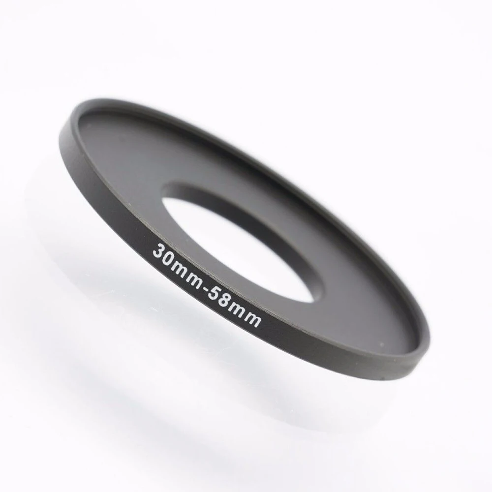 Aluminum Black Step Up Filter Ring 30mm-58mm 30-58 mm 30 to 58 Filter Adapter Lens Adapter for Canon Nikon Sony DSLR Camera Lens