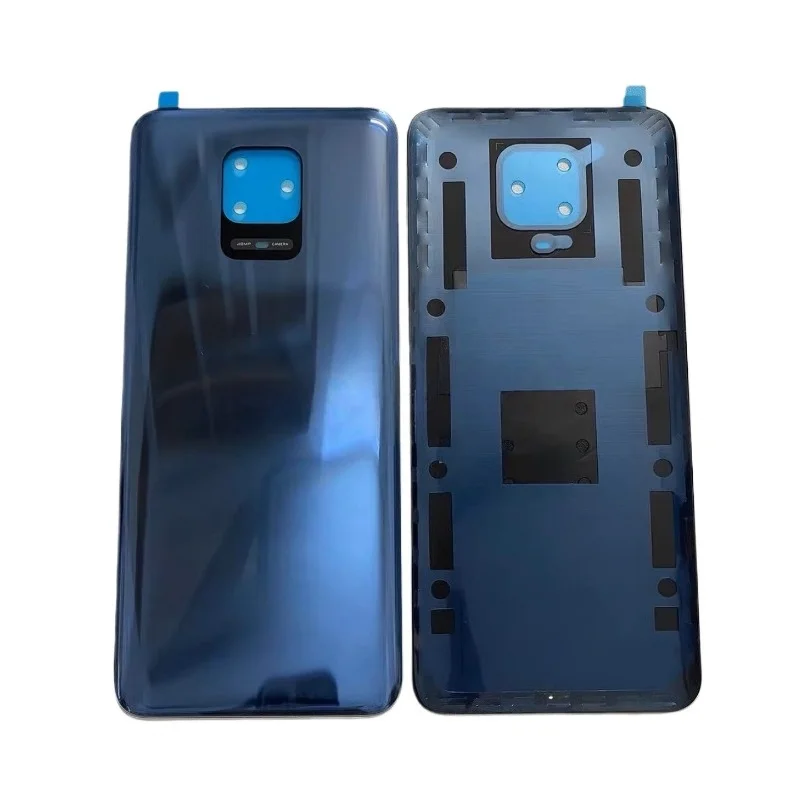 A+++ For Xiaomi Redmi Note 9S 9 Pro (64MP) Battery Back Cover  Rear Housing Glass Case Replace Repair Spare Part + Camera Lens