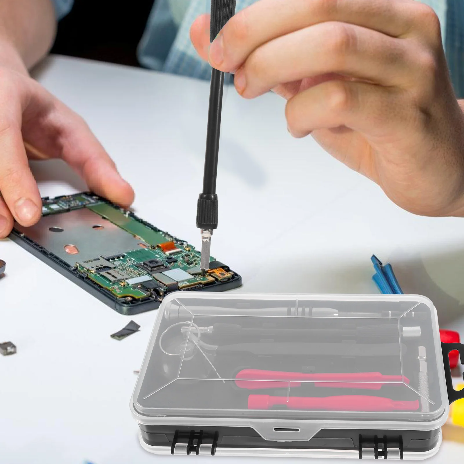 Herramienta de reparación de teléfonos móviles, juego de destornilladores de precisión multifunción para desmontar el Kit magnético, acero de alta calidad duradero