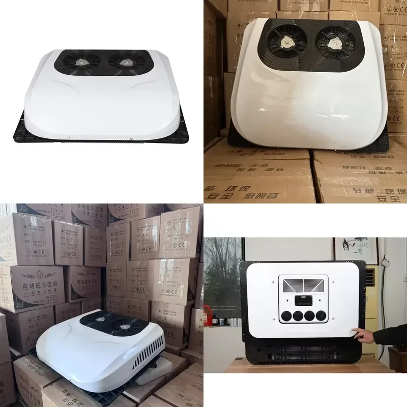 for Dual Fan 24V Parking Lot Cooler Kit 12V DC Inverter Low Power Truck Air Conditioning Fast Shipping