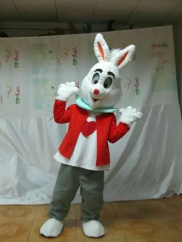 New Adult Character Halloween Cute Rabbit Mascot Costume Halloween Christmas Dress Full Body Props Outfit Mascot Costume