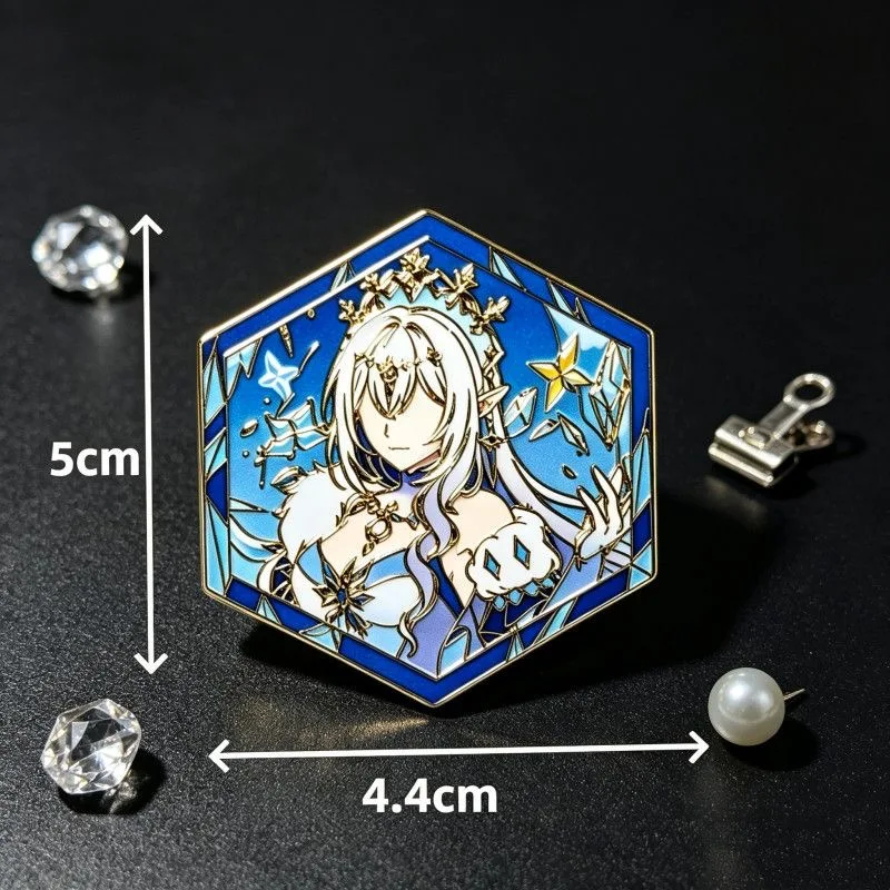 Genshin Impact Odette Spessiva Anime Cosplay Abzeichen Anastasya Feodorovna Sandrone Snezhnaya Pins Halloween-Accessoire Weihnachtsgeschenke – Detail 16