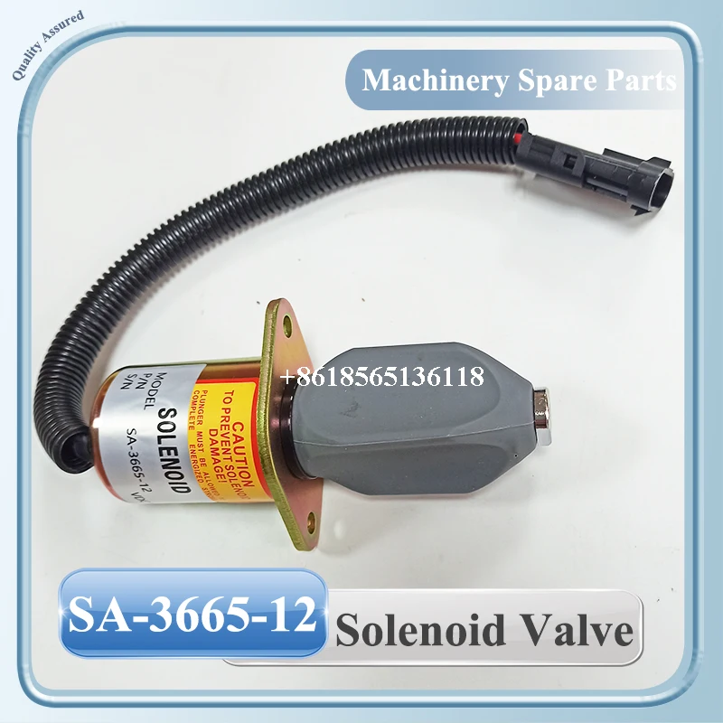 

SA-3665-12 1753ES-12A6UC3B1S1 Shutoff Stop Solenoid Valve 12V