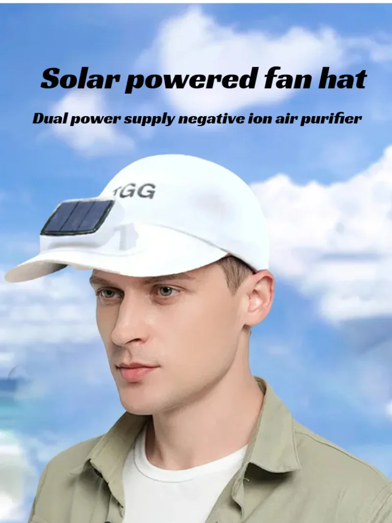 قبعة شمس صغيرة بمروحة، أغطية رأس متعددة الوظائف، مظلة واقية من الشمس، حماية من الأشعة فوق البنفسجية في الهواء الطلق