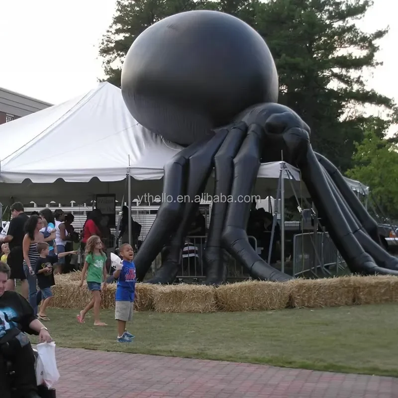 Custom Giant Inflatable Halloween Spider Models for Festival Events