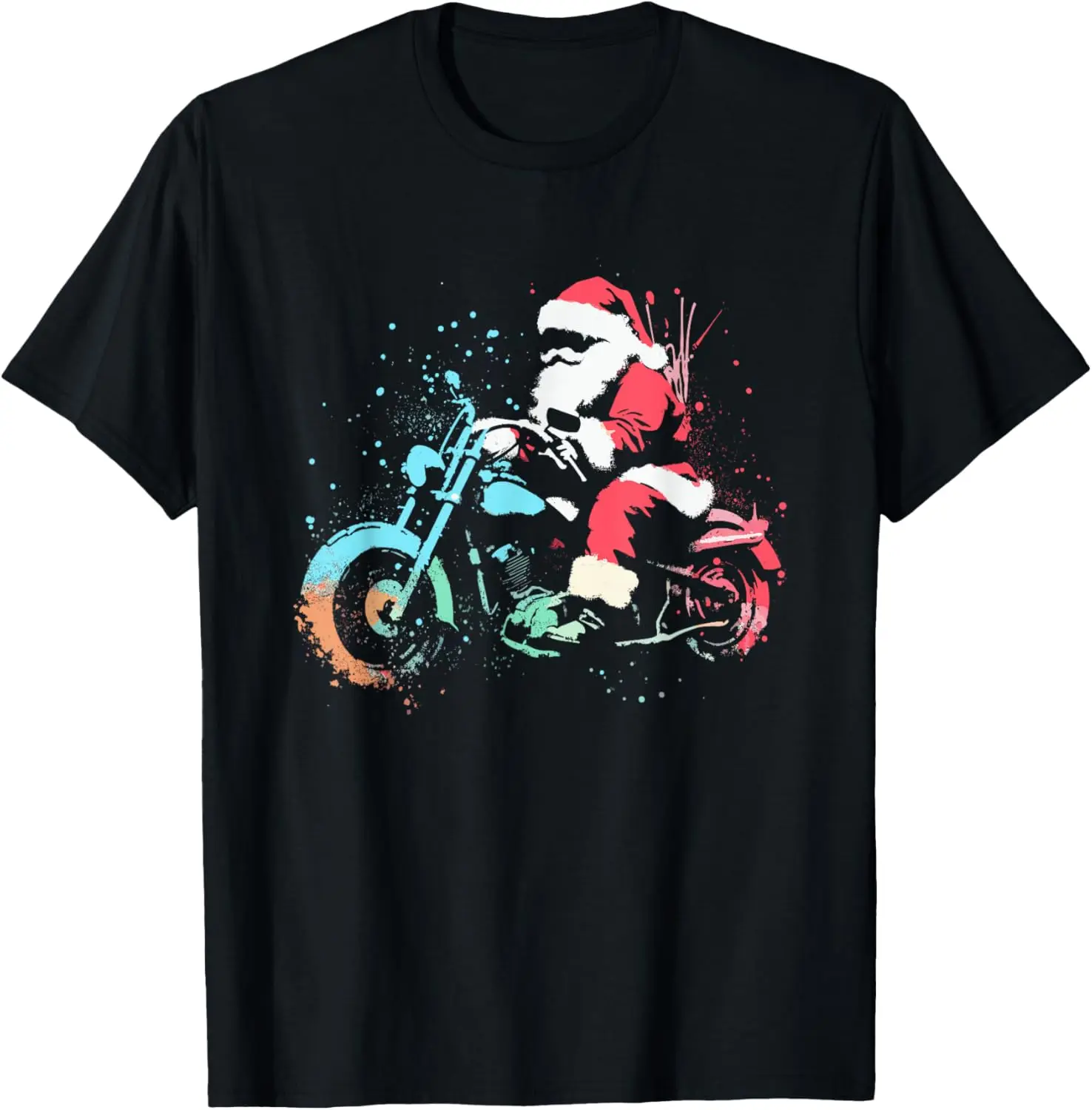 

Santa Claus Motorcycle - Vintage Christmas Biker Lover T-Shirt Motorcycle