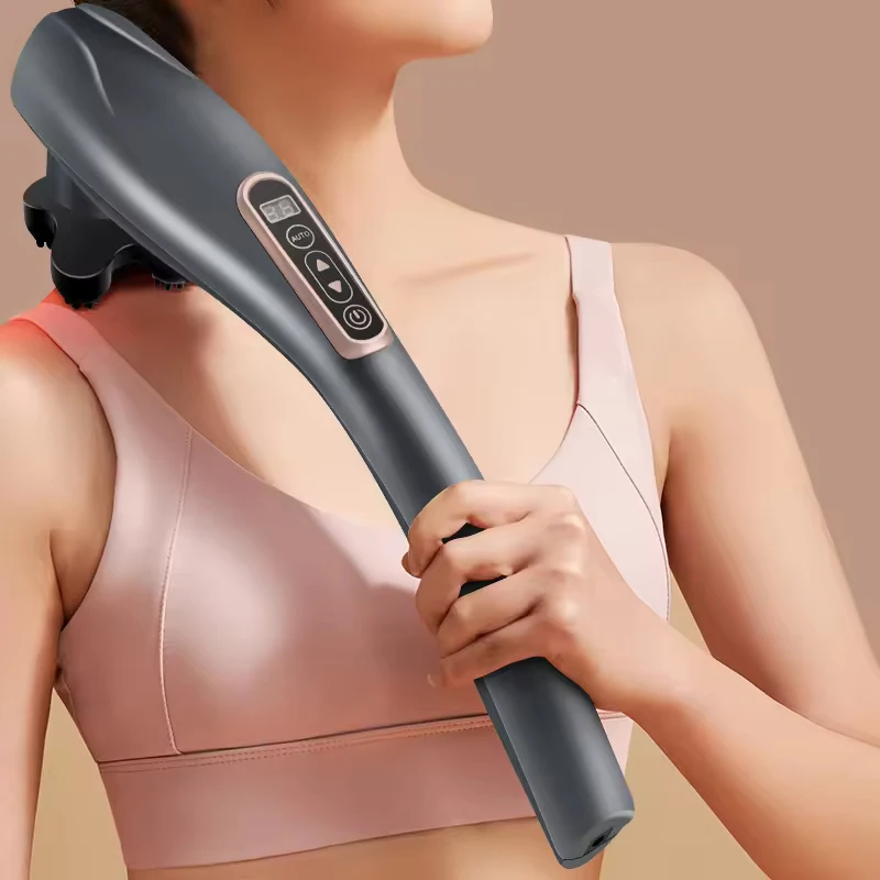 Handheld Dolphin Massage Hammer Electric Body Massager for Neck Shoulder Abdomen Arm Leg Pain Relief Relaxation