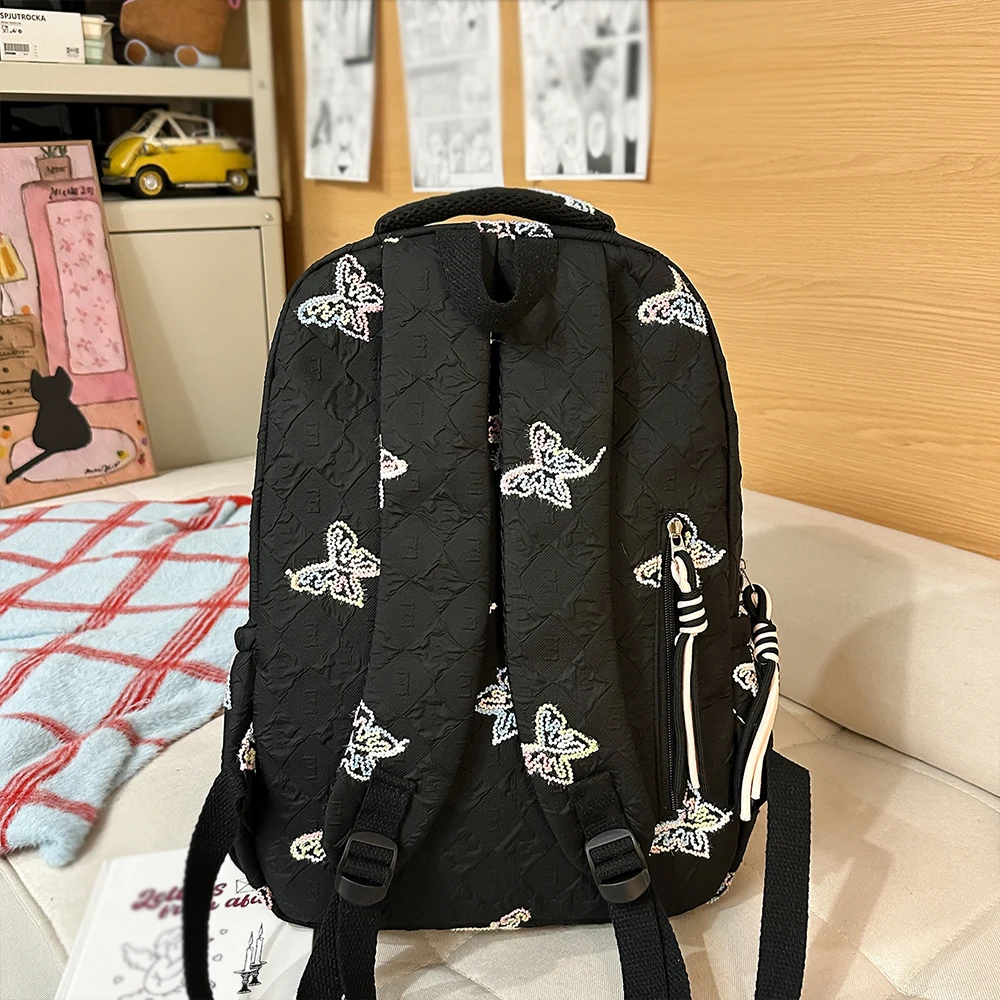 Leisure Backpack Korean Wave Ins Style Cute Backpack Lightweight Backpack Fashionable Western Style Travel Backpack