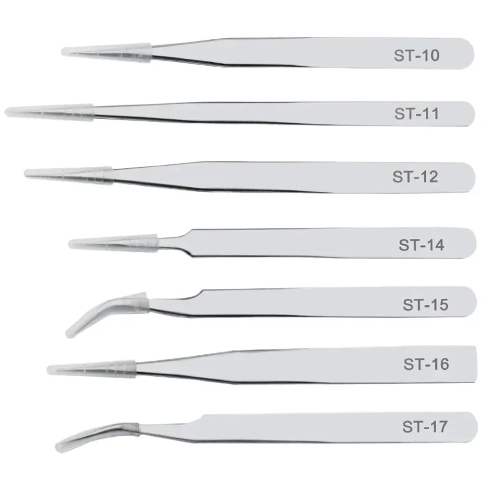 1PC Precision Industrial Tweezers Anti-static Maintenance Tweezers Hand Tool For Precision Parts Maintenance Mobile Phone Repair