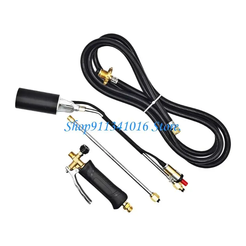  Propane Weeding Burning Blow Adapter Heavy Duty High Flamethrower with Push Button Ergonomic Grip for Roof Asphalt