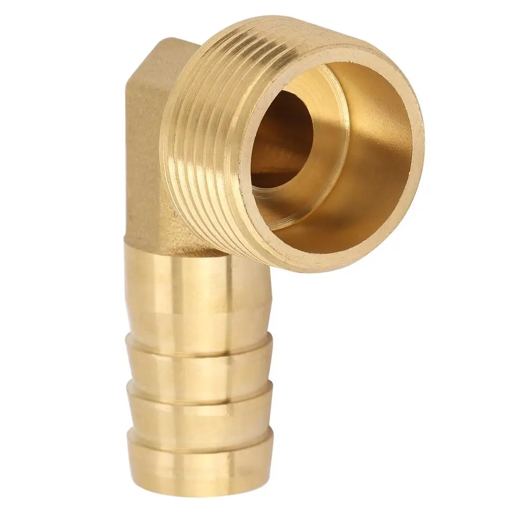 Brass Elbow Barbed Hose Connector 3/4 Male Thread Fitting 16mm - 1pc