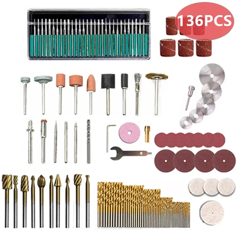 147/262 pz/lotto utensili elettrici Dremel Set di accessori per utensili rotanti adatto per Dremel mini trapano rettifica lucidatura Dremel accessori