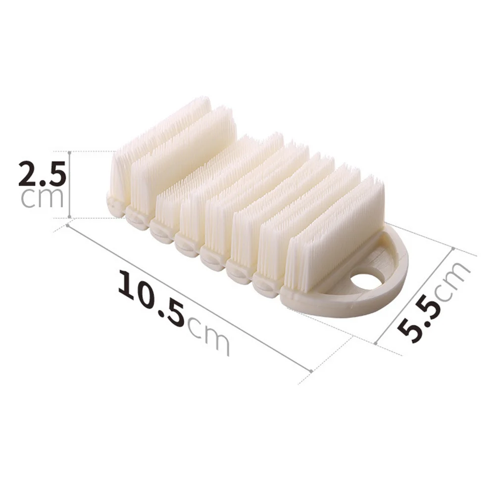 Nail Brush Soft Bristle For Fingernails Toenails Cleaning Manicure Pedicure Tool Portable Finger Scrub Brush Travel Size