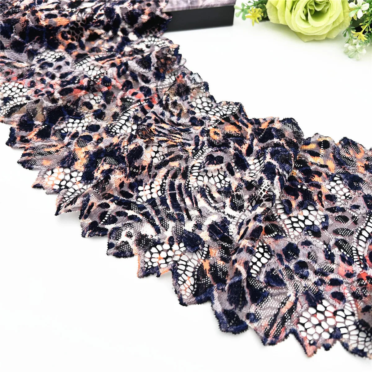 3y/lot Width 15.50cm Mixed Bikini Lace Elastic Trim Skirt Hem Underwear Sewing Craft DIY Apparel Fabrics Lace For Clothing