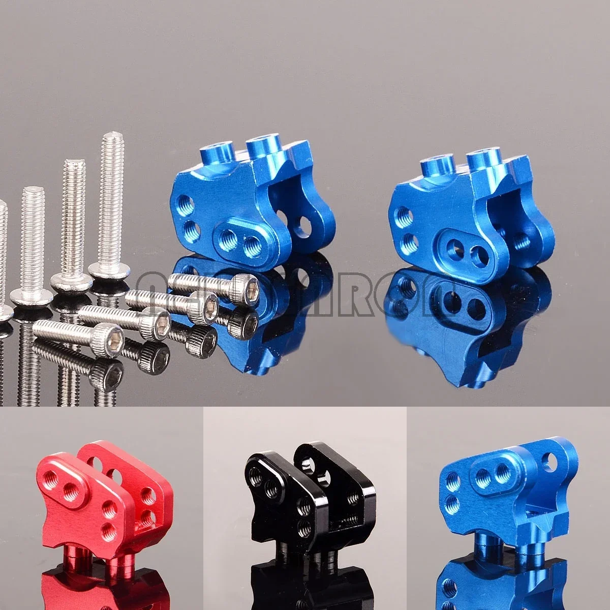 2 Stück Aluminiumlegierung vordere/hintere Link-Stoßdämpferhalterung # AX31384 Für Rc Auto 1/10 Axial Racing SCX10 Ii 90046 90047 Upgrade Teile